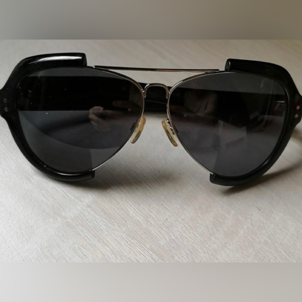 Maison Martin margiela hybrid aviator 2 tone sunglasses